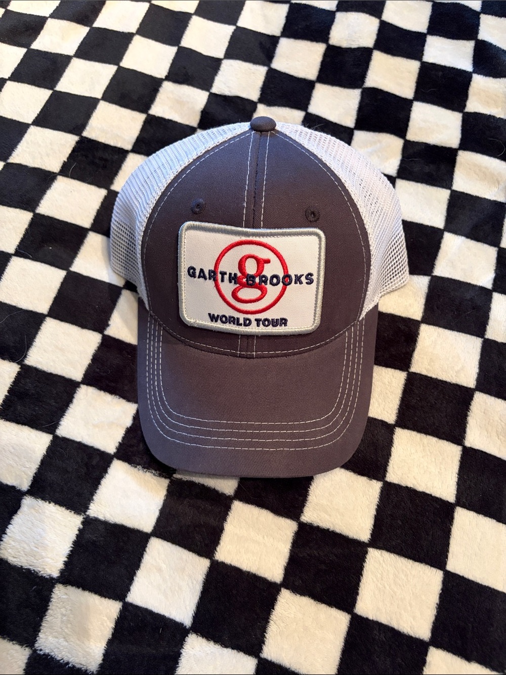 Garth Brooks Two-Tone Mesh Back Hat - White & Black